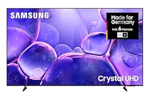Samsung Crystal UHD U8079F 4K 65 Zoll (163 cm) LED Fernseher, Crystal Prozessor 4K, MetalStream Design, SmartThings, AI Upscaling, Gaming Hub, Knox Security, Kostenlose Inhalte, Smart TV (2025)