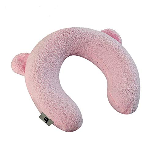 Bouillotte tour de cou pour soirées d'hiver - Sac à eau chaude en peluche rose relaxant