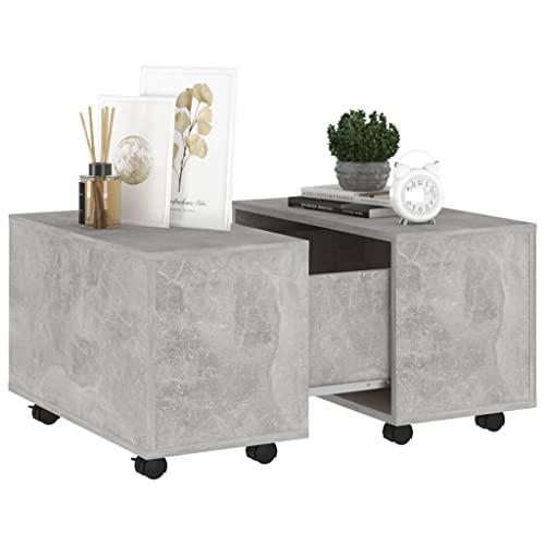 Table basse extensible et mobile en bois gris pour optimiser votre salon - 6