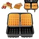 VINATO 2er Set Silikon-Waffelformen für Ninja Airfryer AF400EU/AF451EU/AF500EU | Heißluftfritteuse Zubehör mit stapelbarem Design, hitzebeständig & spülmaschinenfest