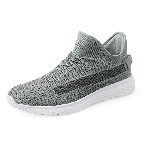 LOHOTEK Chaussaure de Sport Homme Baskets de Marche Décontractées Baskets de Mode Casual Chaussurees Antidérapantes Athlétique (44 EU, Gris)