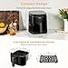 Tastee Ceramic Air Fryer, 8-in-1 Compact 5.5QT AirFryers, 450°F Digital Airfryer Dehydrator with Smart Probe, 24 Presets One-touch Cooking, In-app Recipes with Window, Dishwasher-safe & Non-stick