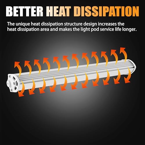 Image of Marine Light Bar, Boat LED Light Bar 12 Inch 60W 6000lm Light pods Waterproof 12V 24V Flood Light for Offroad ATV UTV RV RZR Truck Tractor Trailer Yacht Fishing Driving Barra, 1 Pack White Lightbar