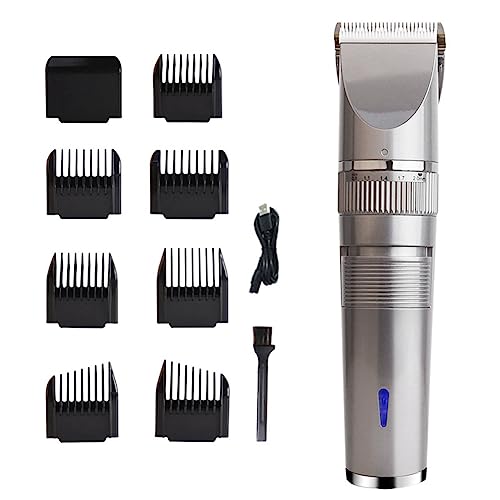 Xbsduih Cortadora Cabello Profesional Cortadora Cabello Recargable USB Cortadora Cabello para Hombres Cortadora Cabello Con Cuchilla CeráMica Cortadora Cabello para Afeitar