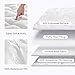 SLEEP ZONE Waterproof Mattress Pad Queen, Breathable Mattress Topper Quilted Fitted Cover Protector with Deep Pockets fits 8-21 inch, White