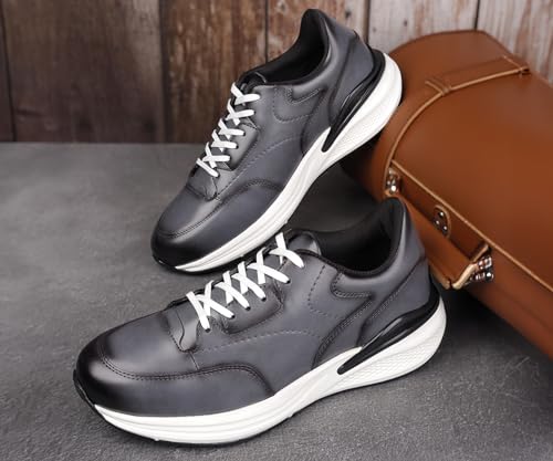 Image of LOUIS STITCH Men's Sneakers Shoes Casual Sneaker for Men Patina Finish Cushion Sole Breathable Inner (SNK-TS)