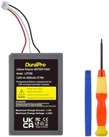 Replacement Battery For Sony PlayStation 5 DualSense Controller - 2000mAh, 1 Year Warranty