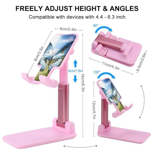 Support de téléphone pliable papillon réglable pour bureau - 2