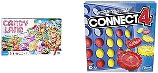 Hasbro Gaming Bundle: Candy Land Kingdom of Sweet Adventures (Ages 3 & Up) and Connect 4 Classic Grid Strategy Board Game (Ages 6 and Up)