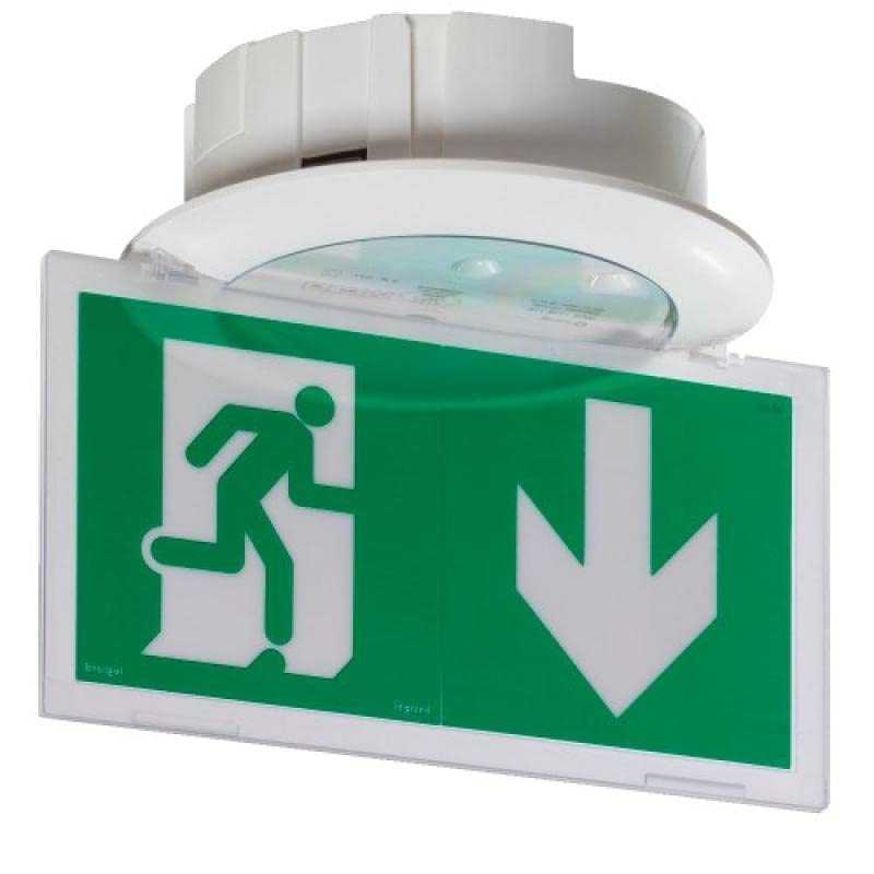 Legrand 062625 IP43 IK07 Plastique Baes D'évacuation Saillie à LEDs 45lm 1h Sati Adressable Visibilité Augmentée pour ERP et ERT