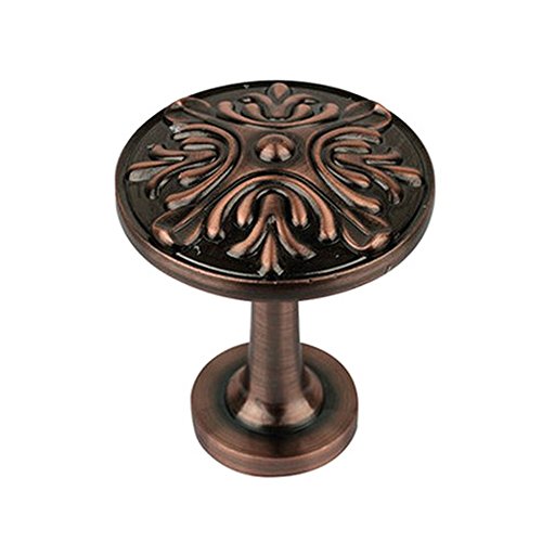 Elecharm 1Pair French Retro Relief Metal Medallion Curtain Wall Hooks Clothes Hanger (Copper) #TOP8