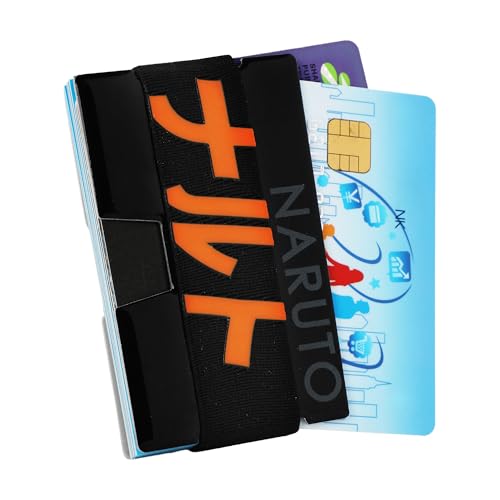 Bioworld Naruto Kanji Name Black Metal Minimalist Card Holder2