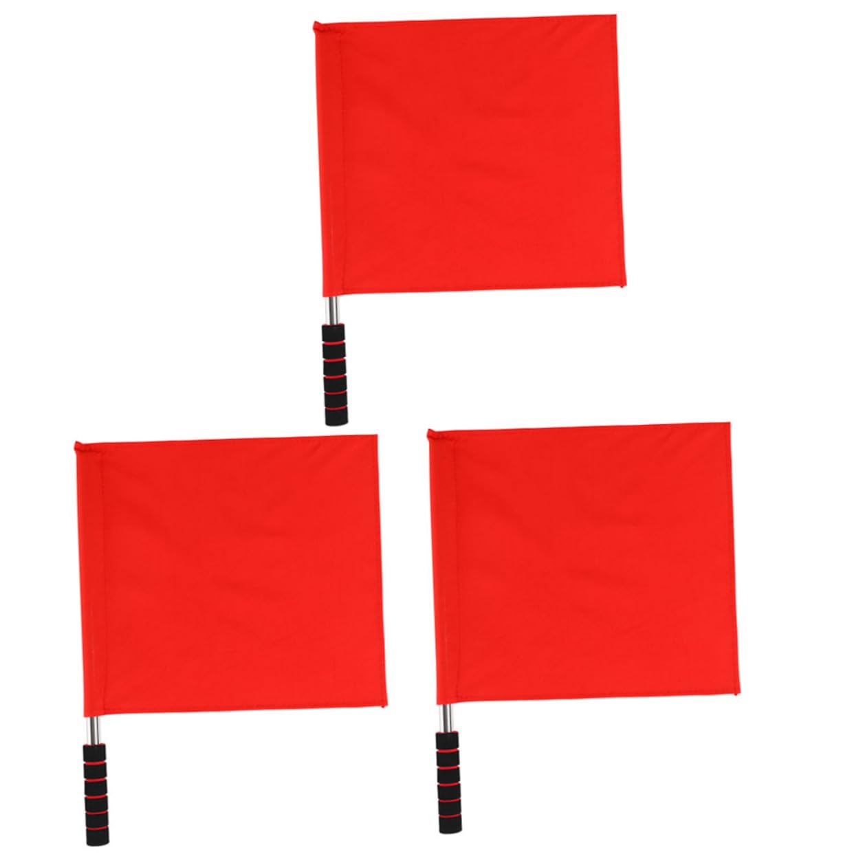 POPETPOP 4 Set Bandiere Segnalazione Per Sportivi Bandierine Maneggevoli Inossidabile Per E Guardalinee Calcio E Altri Sport All 3 * 4