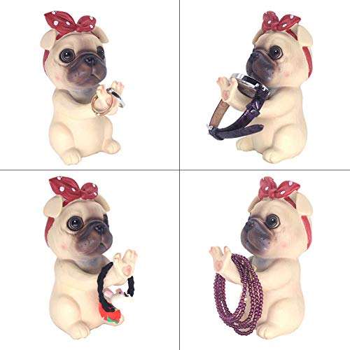 Puppy Dog Glasses Holder Stand Eyeglass Retainers Sunglasses Display Cute Animal Design Decoration (Pug) #TOP3