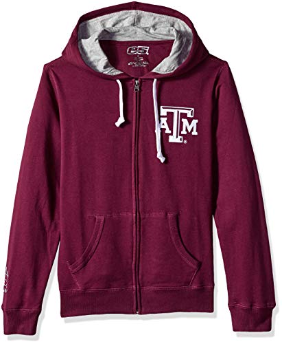E5 Women's NCAA Full Zip Hoodie, Texas A&M, M