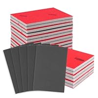 Schleifschwamm Holz, 24 Stück Schleifschwämme Set 180-4000 Körnung, Weiche & Flexibler Nass-Trocken Schleifpad,Schleifpapier für Trockenbau Holz Möbel Metall Polieren Farbe