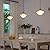 Pathson Modern Pendant Light with Milk White Glass, Vintage Ceiling Pendant Lighting Adjustable Textile Cord, Frosted Ceiling Fixture Lamp for Living Room Bedroom Kitchen Dining Room