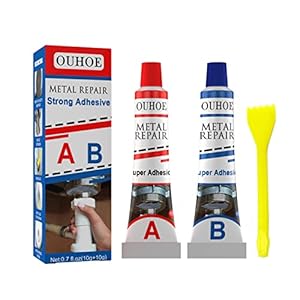 Smaler Heavy Duty Weld Metaallijm, permanente metaalreparatiepasta-set | permanente metaalreparatiepasta-set 100 ml, wonderlaslijm, industrieel