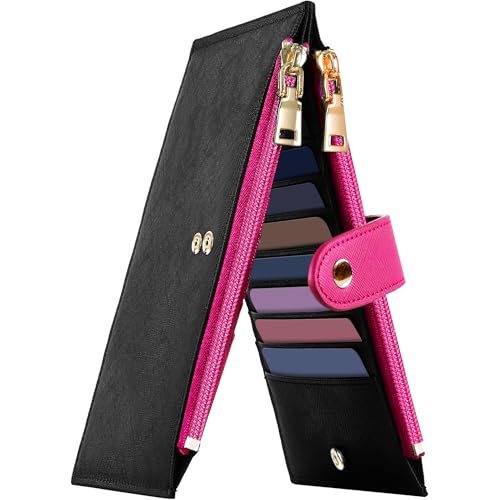Image of Travelambo RFID Wallet Women Bifold Multi Card Wallet Case with Zipper Pocke Credit Card Holder for Women