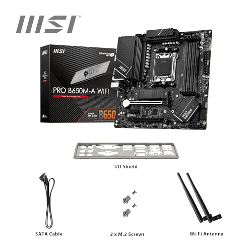 Image of MSI PRO B650M-A WiFi Motherboard AMD B650 Socket AM5 Micro ATX