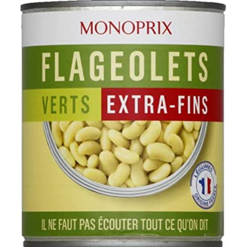 Monoprix Flageolets verts extra fins - La boîte de 530