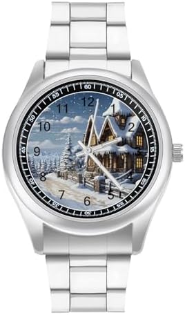 Minimalist Stainless Steel Band Watch for Man, Business Wristwatch