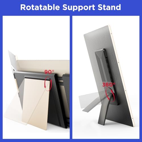 Maxfree Laptop Screen Extender, 15.6'' Dual Monitor for Laptop 13"-17.3", FHD 1080P, 11 Display Modes, Plug & Play Triple Screen Monitor for Mac Windows – Ideal for Office, Travel, Gaming — view 8