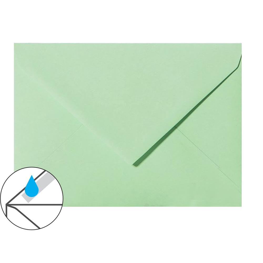 300 sobres DIN C5 – (162 x 229 mm), papel de 120 g, para ocasiones especiales, color verde claro