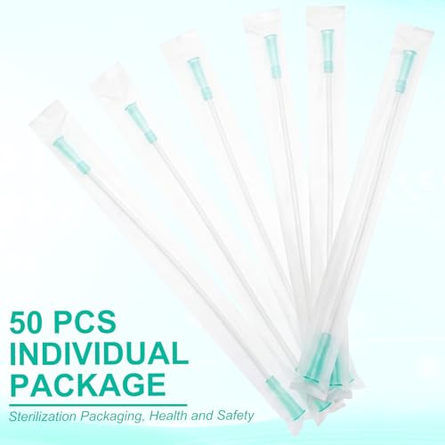 Image of TrelaCo Long PVC Replacement Tubings Supplies Tubes Kit Disposable Cleaning Nozzle Clear Replacements Tube Hose Smooth Insert Catheters with Flexible Rounded End for Women Men(30 Pieces,12fr)