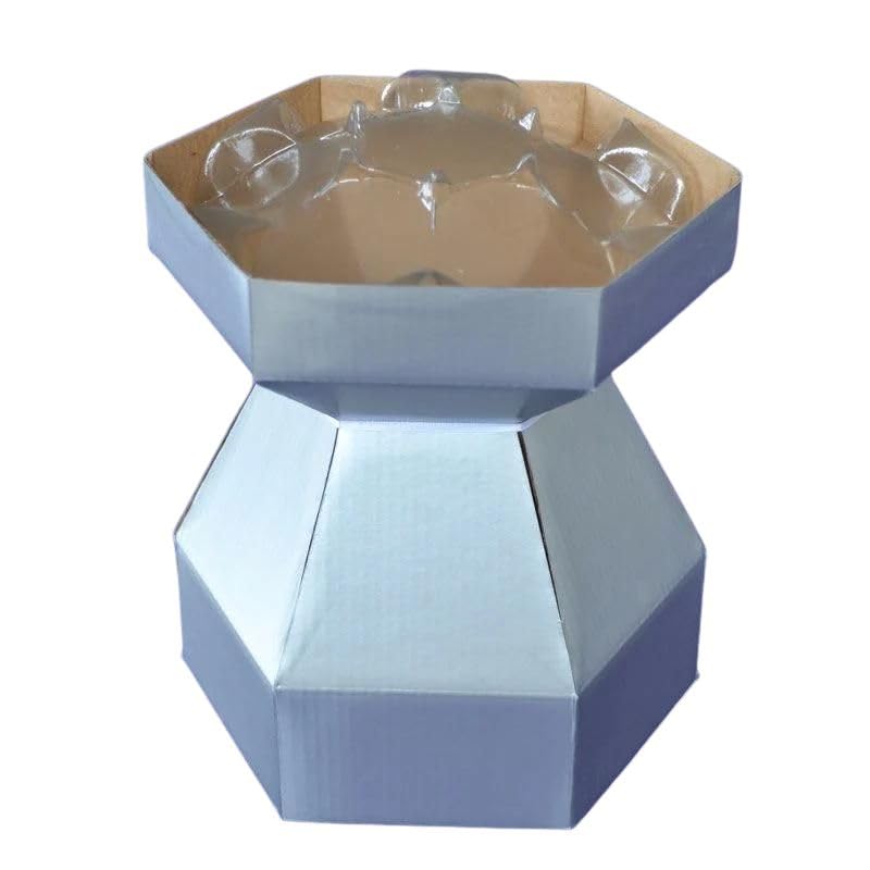 Purple Cupcakes Cupcake Bouquet Box - Silver - Including an invisiTray - and Also a Matching Metallic Silver Quick Pull Bow