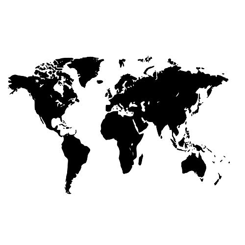 G Direct Map of The World la Pared del Vinilo Vinyl Decal Home Mural Giant Graphic Transfer Art