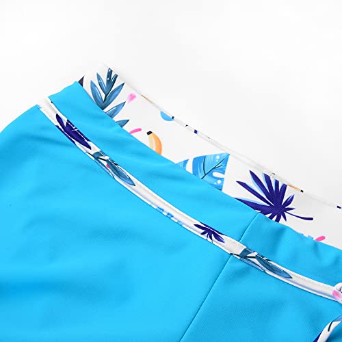 Image of Uhnice Girls Swimsuit Two Piece Tankini Swimwear with Boyshort
