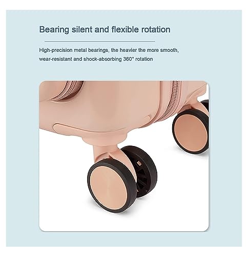 Luggage Suitcases With Wheels Luggage Suitcase Piece Set Carry On ABS+PC Spinner Trolley,Durable Travel Luggage Suitcase Spinner Luggages (Color : Black, Size : 24+14in)4