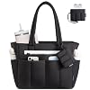 LOVEVOOK Shopper Tasche Damen Handtasche Groß, Leicht Arbeitstasche Puffer Tote Bag mit Vielen Fächern, 15,6 Zoll Laptoptasche Schultasche Lehrertasche, Schultertasche für Arbeit Büro Uni Reise