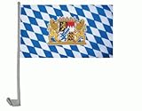  Auto-Fahne: Bayern Wappen mit Löwen