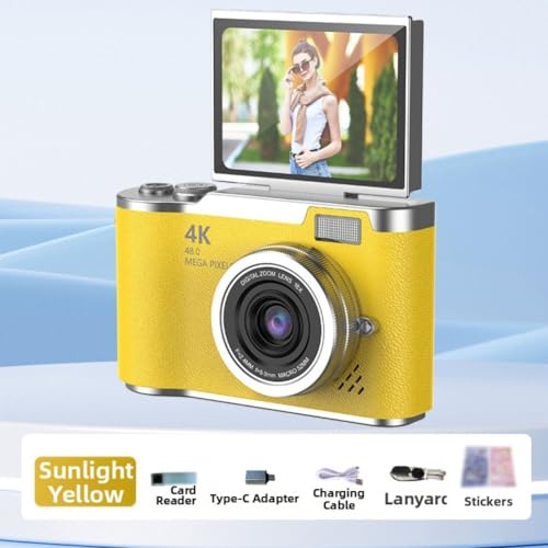 Cámara digital 4K con pantalla abatible y zoom digital 8X miniatura 2