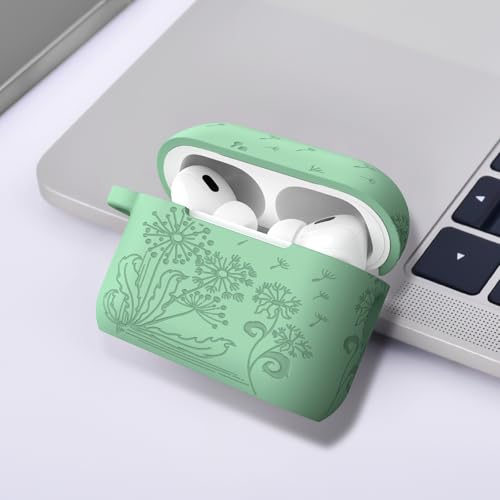 Image of Case for Airpods Pro 1st 2nd Generation - VISOOM Airpods Pro 1 /2 Cases Cover Women Silicone iPod Pro 2 Earbuds Wireless Charging Case Girl Bling Keychain for Apple Airpod Gen Pro 2