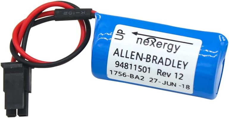 Miniatura 2 de (2 piezas) 3.0 V 1800 mAh BR2/3A-AB PLC reemplazo de batería para Allen Bradley 1756-BA2 BR2/3A-AB 1745-B1