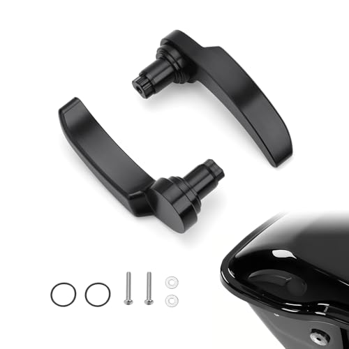 Kit de Palanca de Seguro para Alforja de Acero Inoxidable compatible con Harley Davidson Touring Street Glide Electra Glide Road King Road Glide Ultra Limited FLHR FLHT FLHX FLHTK 2014-2024 (Trasero) miniatura 1