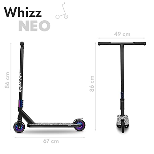 LIONELO Trottinette WHIZZ, roulements à Billes ABEC-9, Plateau en Aluminium, système de Compression HIC, Roues de 110 mm, Guidon Large en T, Frein Flex Fender MN Steel - Design Unique - Image 6