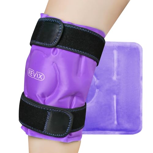 REVIX Knee Ice Pack for Injuries Reusable, Gel Ice Wrap