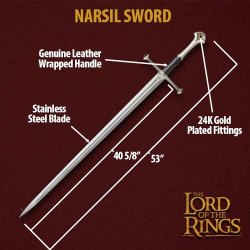 image for United Cutlery King Elendil's Narsil Sword | Licensed Lord of the Ring