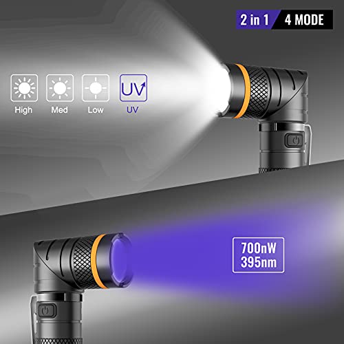 NICRON B75 Torcia LED USB ricaricabile 2 in 1