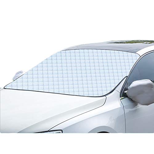 CARCOVER Couverture Pare-Brise Voiture avec Sangles Crochet Extérieur Étanche Parasol avec Couvertures Miroir Bouclier Fenêtre Avant Coupe-Vent Tous Temps pour Plupart Voitures (Size : Sedan) Cover