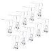 Produktbild 20 Stück Transparent Kunststoff Tischdecke Clips Tischtuch Spring Clips Klemme für Home Party & Picknick