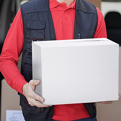 Peohud 30 Pack Shipping Boxes, 12 x 9 x 4 Inches White Cardboard Corrugated Boxes, Mailing Boxes for Small Business Packing Moving and Storage - Thumbnail 2