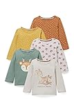 C&A Baby Mädchen T-Shirt Langärmelig Bedruckt|Bedruckt braun 92