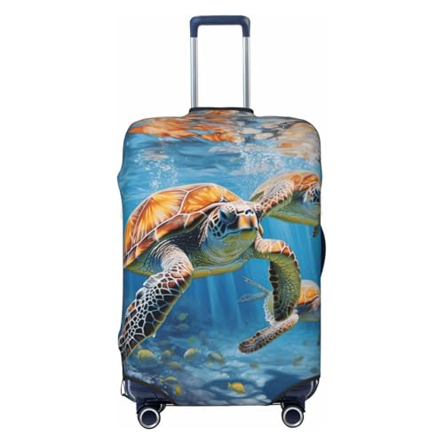 Housse de valise XL extensible contre les rayures en soute motif noir