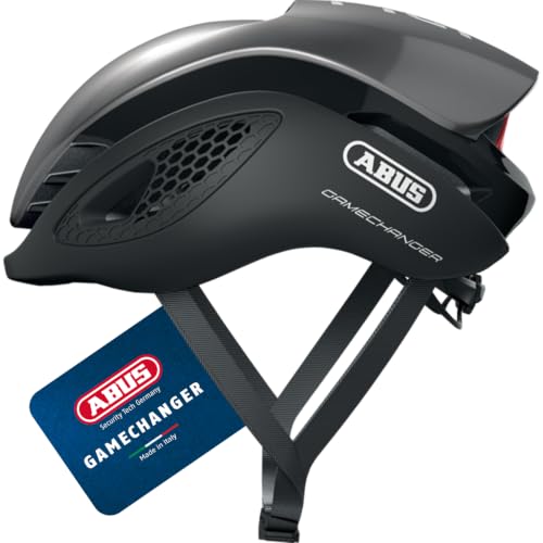 ABUS Rennradhelm GameChanger - Aerodynamischer Fahrradhelm mit optimalen Ventilationseigenschaften für Damen und Herren - Dunkelgrau… – Ansicht 1