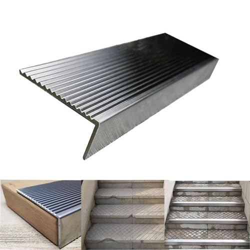 Perfil para escalones ancho de 6cm y protector antideslizante resistente de 210cm